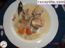 Chicken with beer and cream