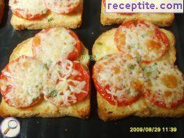 Princess with tomato and cheese