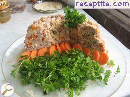 Spring wreath with minced meat