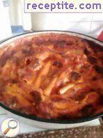Cannelloni with mince and cheese