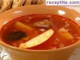 Armenian lamb soup