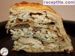 Pancakes stuffed in dough