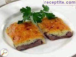 Beef with cheese and eggs