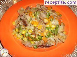 Meat with vegetable mix Guang Don