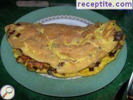 Omelette with mushrooms