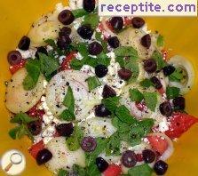 Greek salad with watermelon Greek salad with watermelon