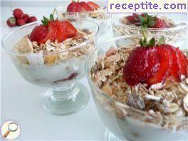 Granola layered cake Granola layered cake