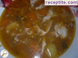 Soup of veal knuckle Soup of veal knuckle