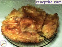 Sweet banitsa with zucchini