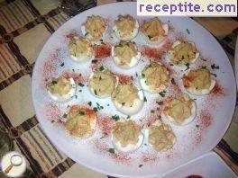 Stuffed eggs with pate