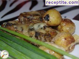 Roasted chicken Caucasian Roasted chicken Caucasian