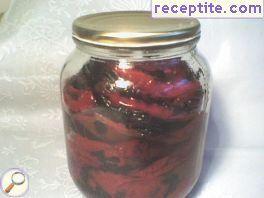 Sterilized peeled peppers