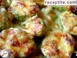 Zucchini gratin with bacon Zucchini gratin with bacon