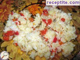 Rice with pepper
