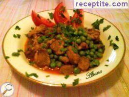 Lamb with fresh peas Lamb with fresh peas