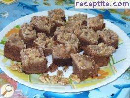 Brownie with glaze Brownie with glaze