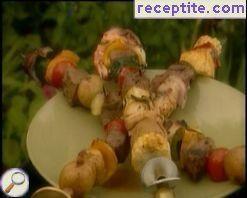 Marinated lamb skewers DIY