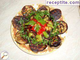 Roasted eggplant grill pan