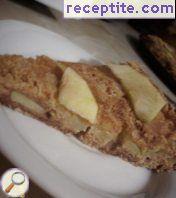 Cake with apples and cinnamon