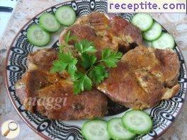 Pork chops with beer