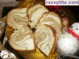 Cocoa sponge cake with icing Cocoa sponge cake with icing