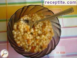 Couscous with onion and carrot Couscous with onion and carrot