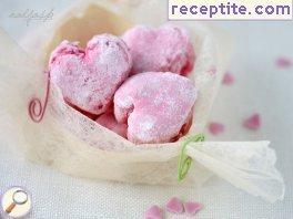 Marshmallow candies (Marshmallows) with egg white