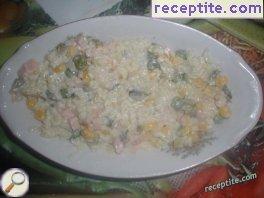Salad with couscous and turkey Salad with couscous and turkey