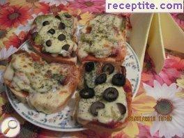 Sandwiches mini-pizzas