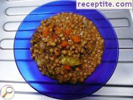 In Lentil stew