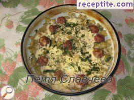 Zucchini with Meatballs Zucchini with Meatballs