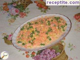 Carrot salad and corn Carrot salad and corn