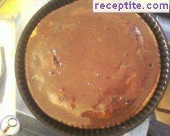 Cake with cocoa glaze Cake with cocoa glaze