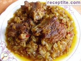 Pork with pickles in a pressure cooker Pork with pickles in a pressure cooker