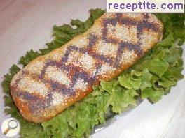 Pirog with mushrooms and sausage Pirog with mushrooms and sausage