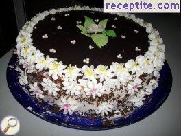 Layered cake with Bavarian cream Layered cake with Bavarian cream