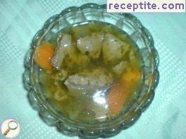 Soup of lamb liver