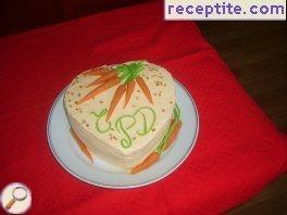Orange carrot-layered cake