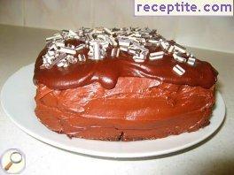 Cake with cream aero Cake with cream aero