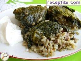 Spring dolmas with liver