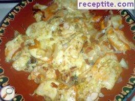 Roasted chicken fillet with onion Roasted chicken fillet with onion