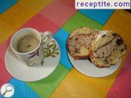 Coconut cake with chocolate Coconut cake with chocolate