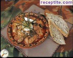 Spring dish grandmother (eggs with fresh garlic) Spring dish grandmother (eggs with fresh garlic)