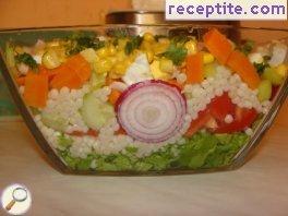 Summer salad with couscous
