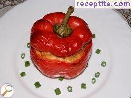 Stuffed bell peppers with feta cheese Ricotta