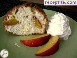 Shortcake with nectarines