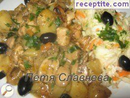 Chicken with mushroom sauce