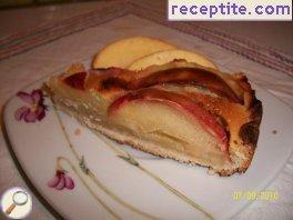 Apple layered cake in the oven