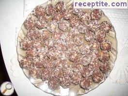 Candy biscuit and coconut Candy biscuit and coconut