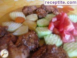 Breaded chicken with yogurt Breaded chicken with yogurt